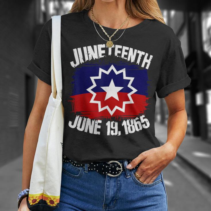 Junenth Flag June 19Th 1865 Junenth Black Freedom Day T-Shirt Gifts for Her