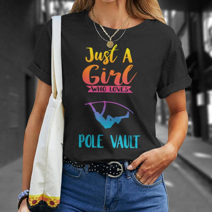 Just A Girl Who Loves Pole Vault Pole Vault T-Shirt Gifts for Her