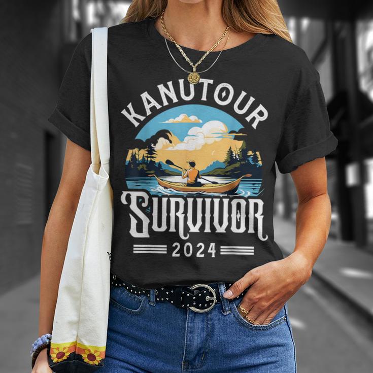 Kanufahrer Kanu Kanutour Survivor 2024 T-Shirt Geschenke für Sie