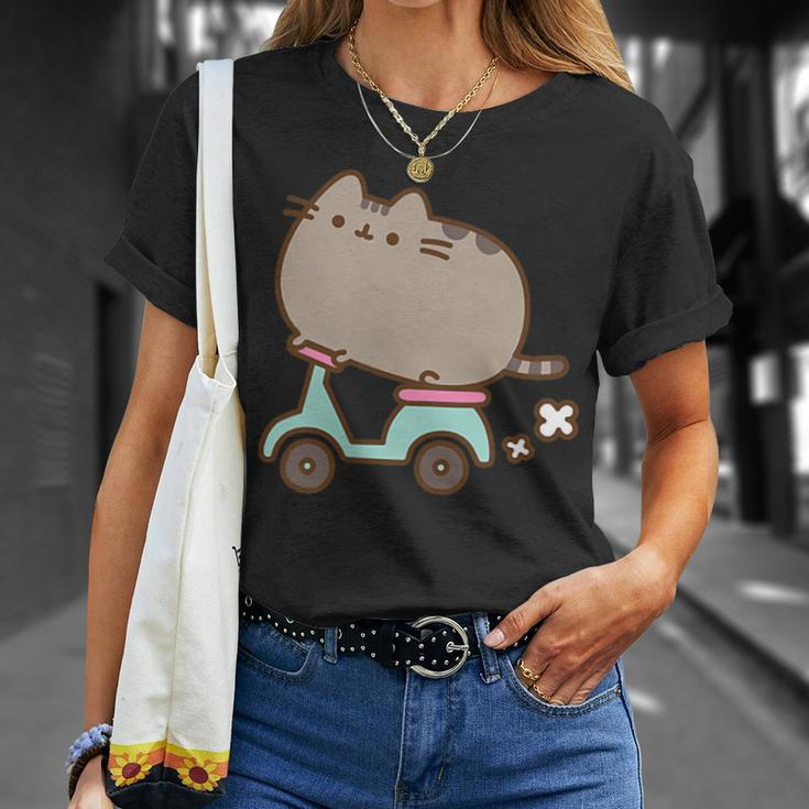 Katzen-Scooter T-Shirt, Unisex Lustiges Motiv für Herren und Damen Geschenke für Sie