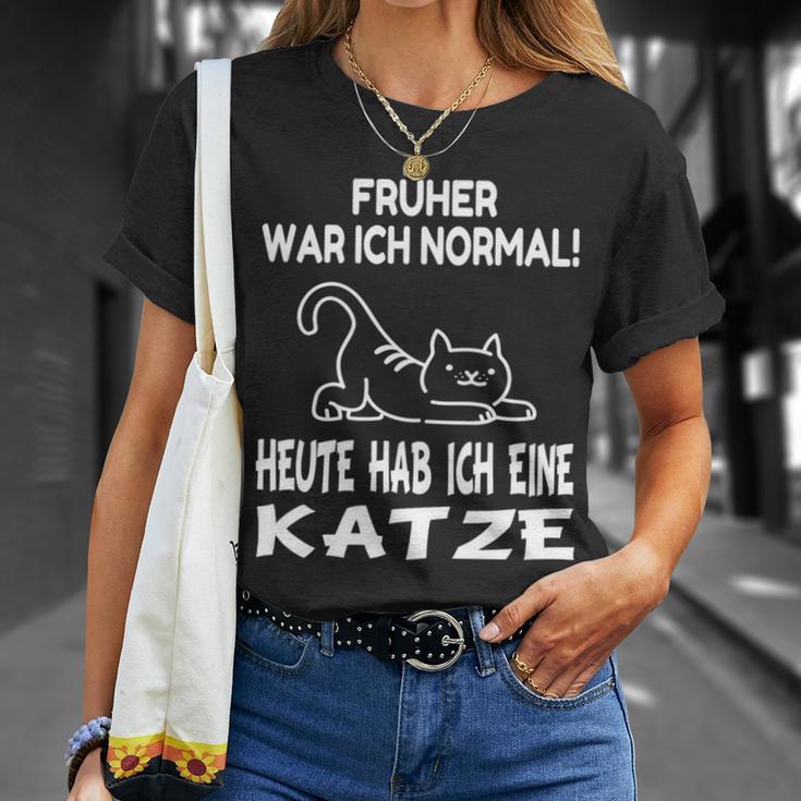 Katzen Sprüche Katze Papa Katzen T-Shirt Geschenke für Sie