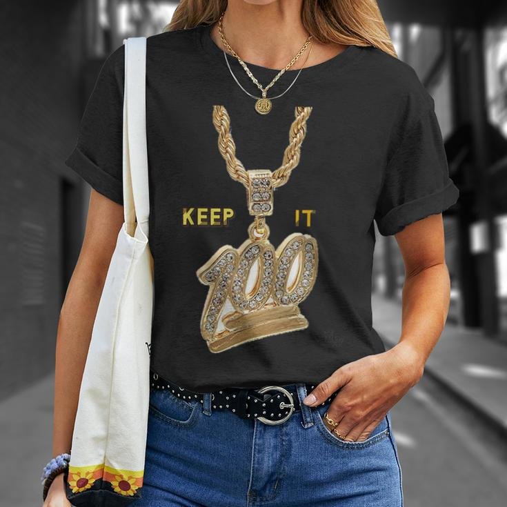 Keep It 100 Keep It Real Hip Hop Rap Music T-Shirt Gifts for Her