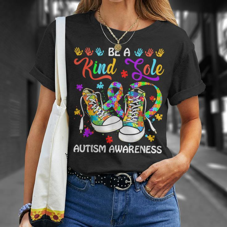 Be A Kind Sole Autism Awareness Puzzle Shoes Be Kind T-Shirt Gifts for Her