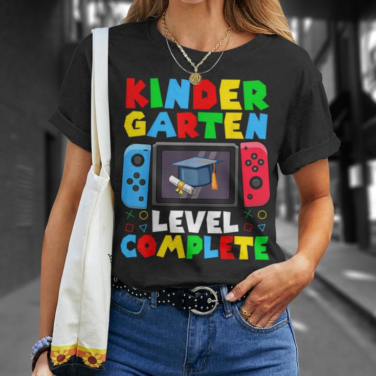 Kindergarten Level Complete Last Day Of School Graduate Boys T-Shirt Gifts for Her