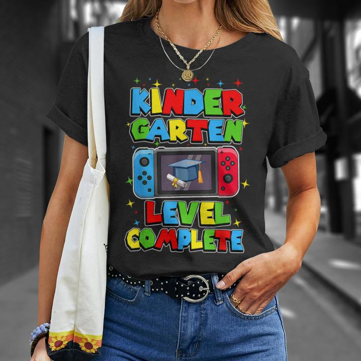 Kindergarten Level Complete Last Day Of School Graduate Boys T-Shirt Gifts for Her