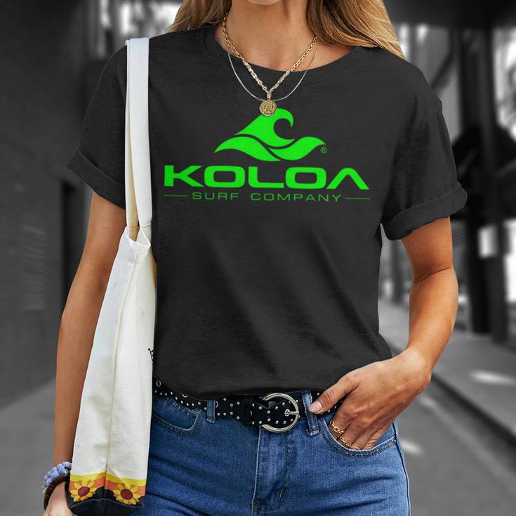 Koloa Surf Classic Wave Green Logo T-Shirt Gifts for Her