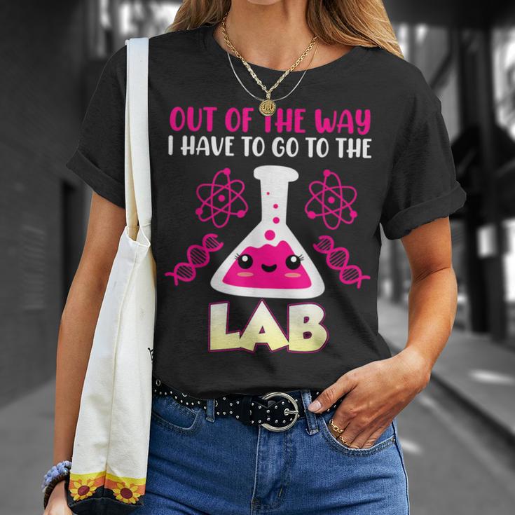 Lab Assistant Saying Out Of The Way Go To Lab Chemist T-Shirt Gifts for Her