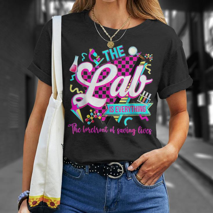 The Lab Is Everything Lab Week 2024 Medical Science Women T-Shirt Gifts for Her