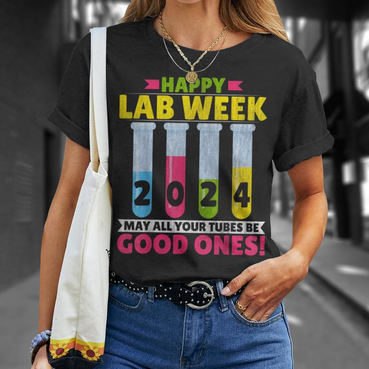 Lab Tech Happy Lab Week 2024 Lab Technician T-Shirt Gifts for Her