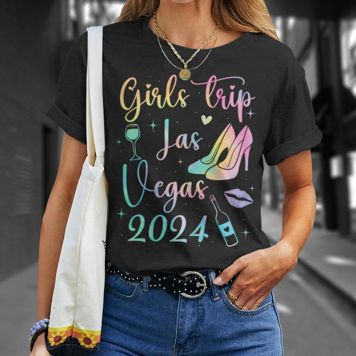 Las Vegas Girls Trip 2024 Girls Tie Dye Weekend Friends Girl T-Shirt Gifts for Her