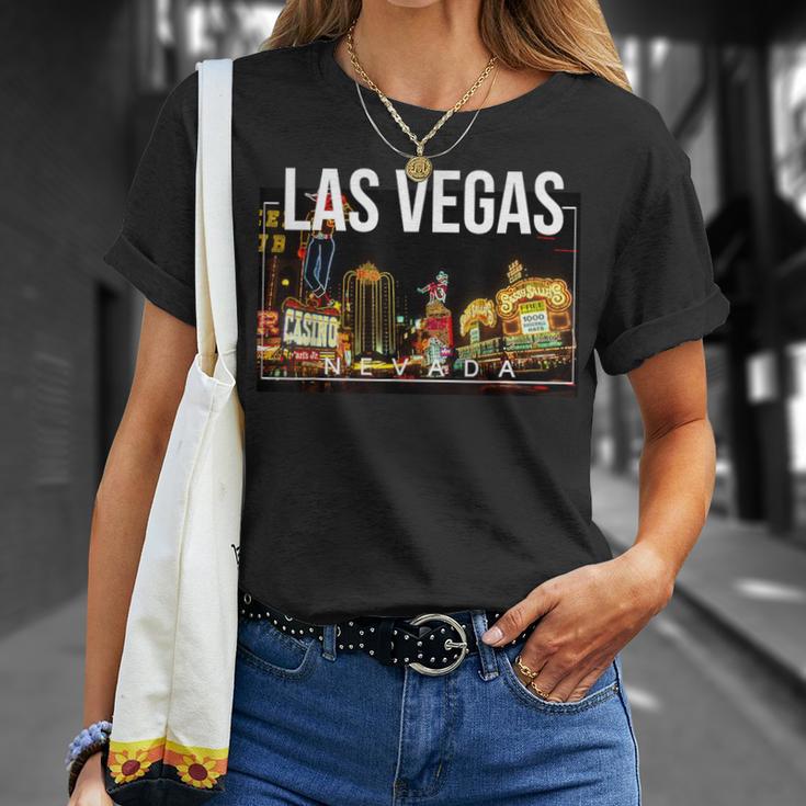 Las Vegas Nevada Strip For Casino And Poker Fans T-Shirt Geschenke für Sie