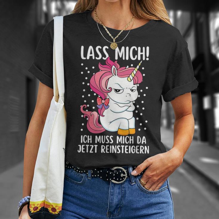 Lass Mich Ich Muss Mich Da Jetzt Reinsteiger Unicorn T-Shirt Geschenke für Sie