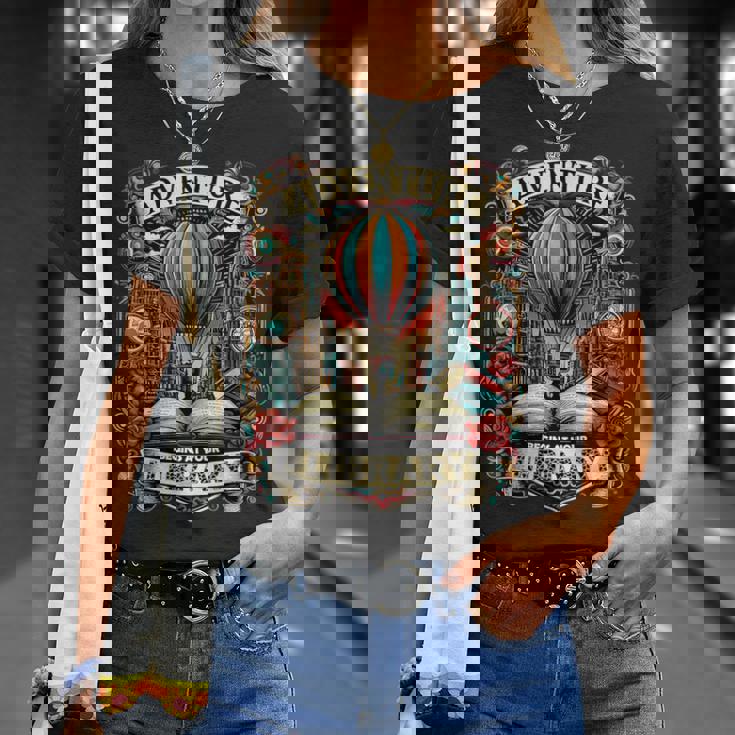 L'aventure Commence Àotre Bibliothèque En Lisant Des Montgolfières 2024 T-Shirt Cadeaux pour elle