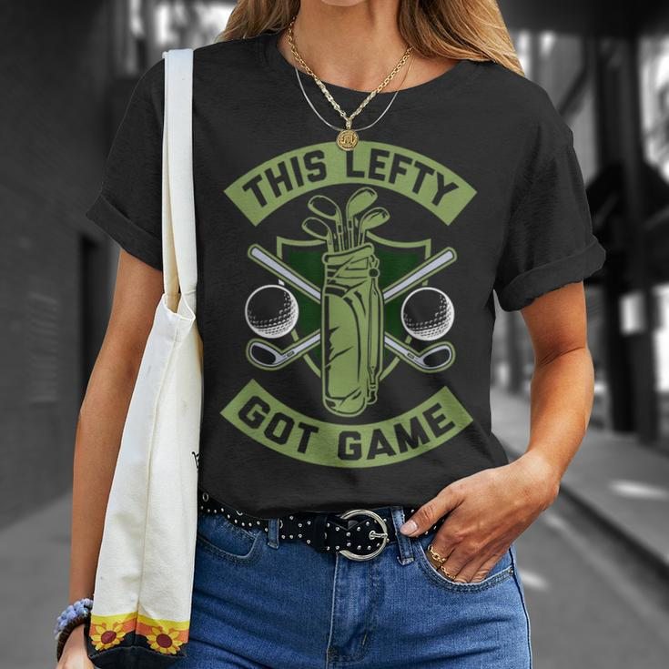 Lefty Golfer Left Handed Golf T-Shirt Gifts for Her