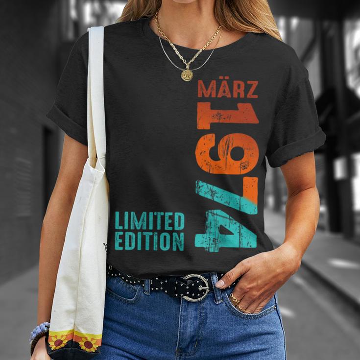 Legendär Seit März 1974 Geburtstag 1974 Limited Edition T-Shirt Geschenke für Sie