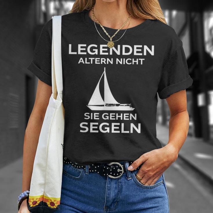 Legenden Altern Nicht Sie Gehen Segeln T-Shirt Geschenke für Sie