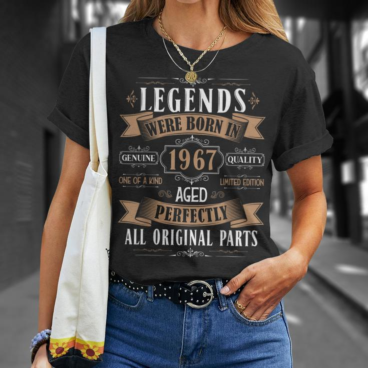 Legends Born In 1967 57Th Birthday 57 Years Old Bday Men T-Shirt Gifts for Her