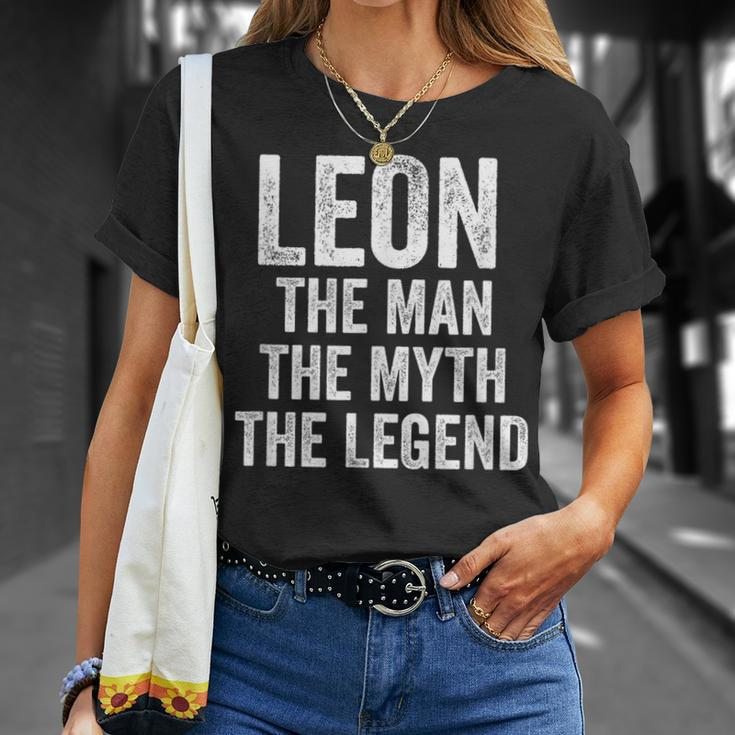 Leon The Man The Myth The Legend First Name Leon T-Shirt Gifts for Her
