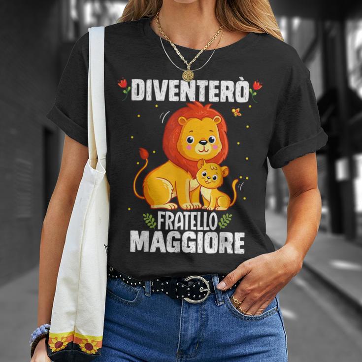 Leone Ich Bin Ein Großer Bruder Iventerò Fratello Maggiore T-Shirt Geschenke für Sie