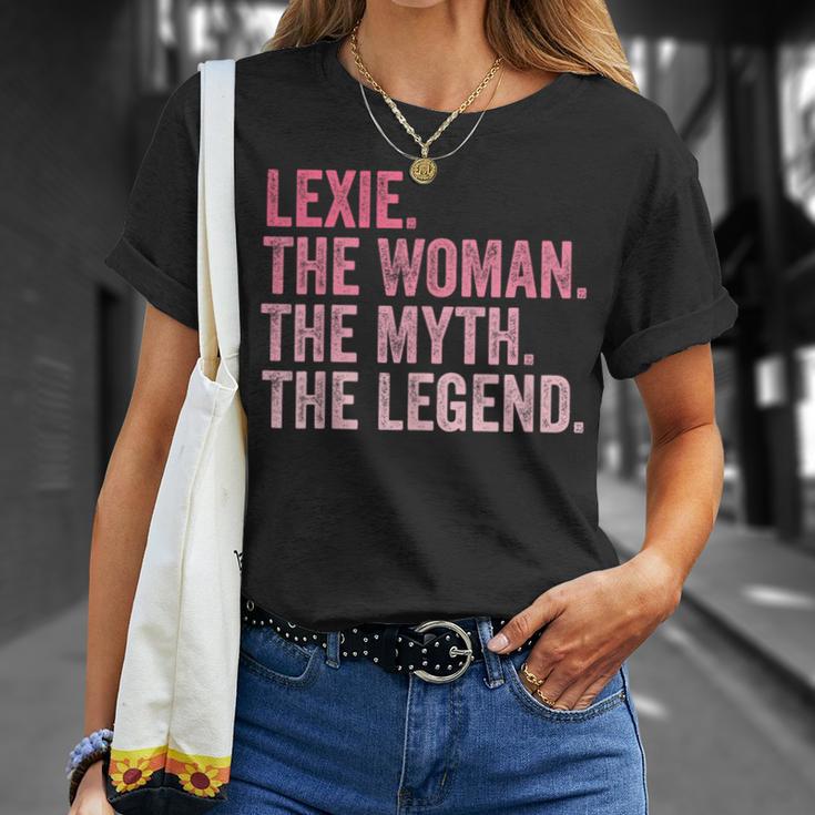 Lexie The Woman The Myth The Legend First Name Birthday T-Shirt Gifts for Her