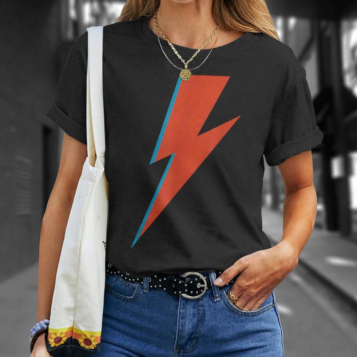 Lightning Bolt As Worn By Ziggy Rock Classic Music Sane 70S T-Shirt Gifts for Her