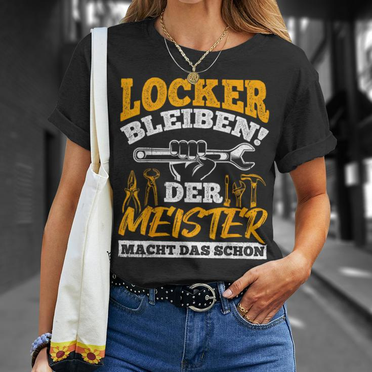 Locker Bleiben Der Meister Macht Das Schon Mechatronik T-Shirt Geschenke für Sie