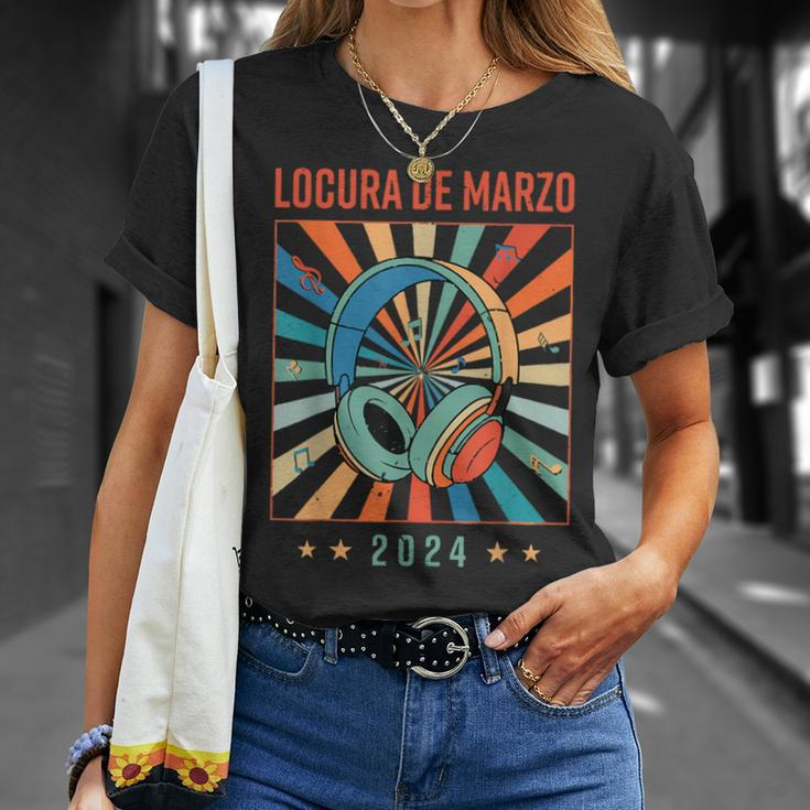 Locura De Marzo 2024 Music Lover Trending Quote Mens T-Shirt Gifts for Her