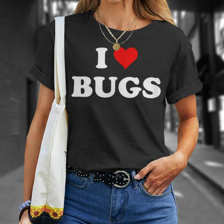 I Love Bugs T-Shirt Gifts for Her