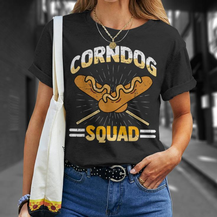 I Love Corndogs Squad Carnival Corn Dogs Hot Dog T-Shirt Gifts for Her