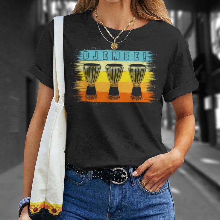 Love Djembe Drum Music Retro Vintage African Drumming T-Shirt Gifts for Her