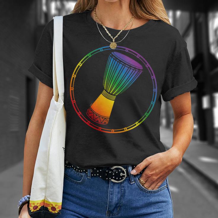 Love Djembe Drumming Or African Drums For Lgbtq Gay Drummer T-Shirt Gifts for Her