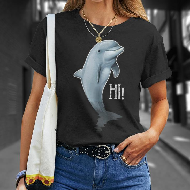 Love Heart Dolphins Dolpin Lover Ocean Sea Animal T-Shirt Gifts for Her