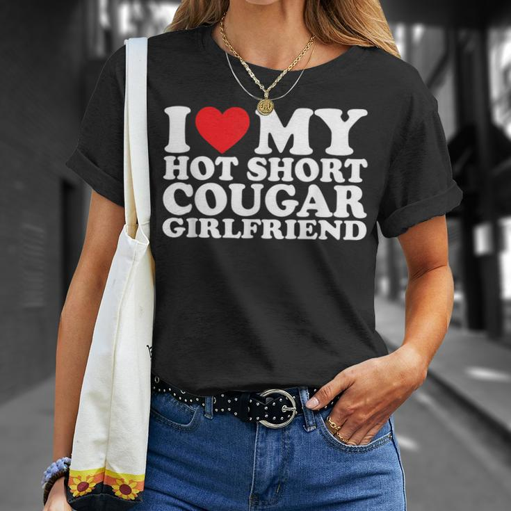 I Love My Hot Short Cougar Girlfriend I Heart My Cougar Gf T-Shirt Gifts for Her