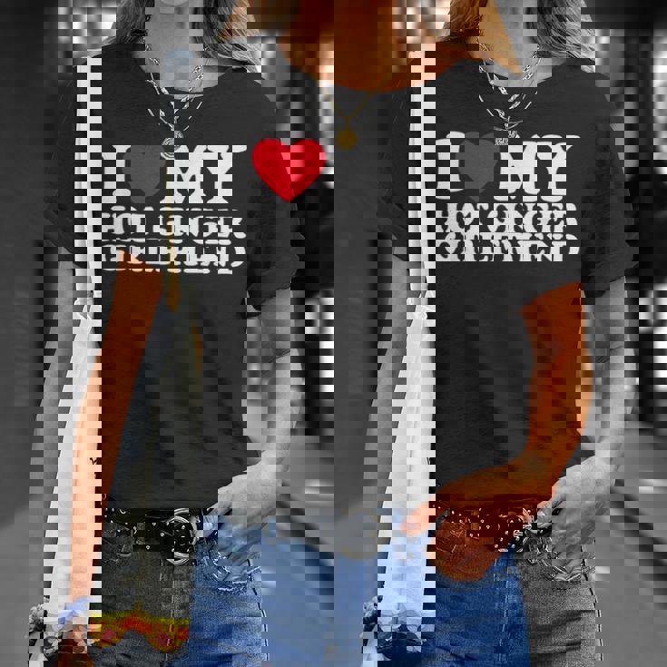 I Love My Hot Ginger Girlfriend I Love My Ginger Girlfriend T-Shirt Gifts for Her
