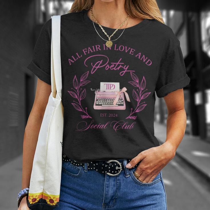 In Love And Poetry Social Club T-Shirt Gifts for Her