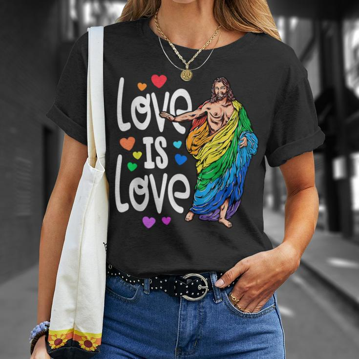 Love Is Love Pride Gay Jesus Pride For Women T-Shirt Gifts for Her