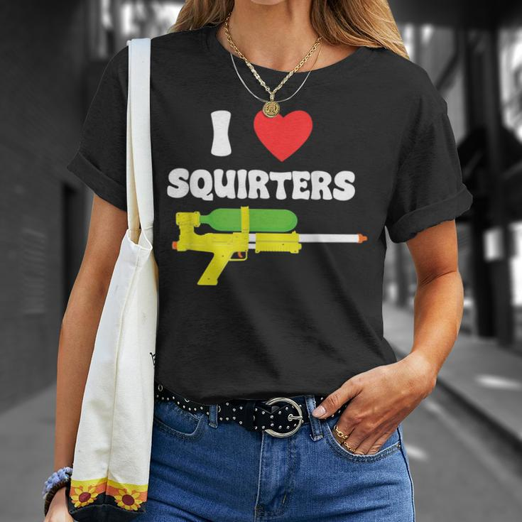 I Love Squirters 80'S Squirt Guns Awesome Retro T-Shirt Gifts for Her