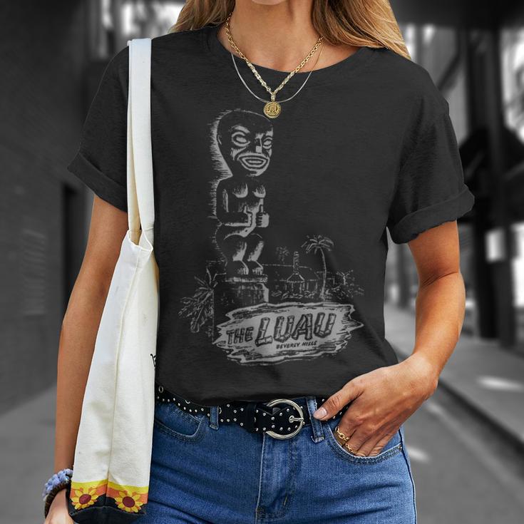 The Luau Beverly Hills California Vintage Tiki Bar T-Shirt Gifts for Her