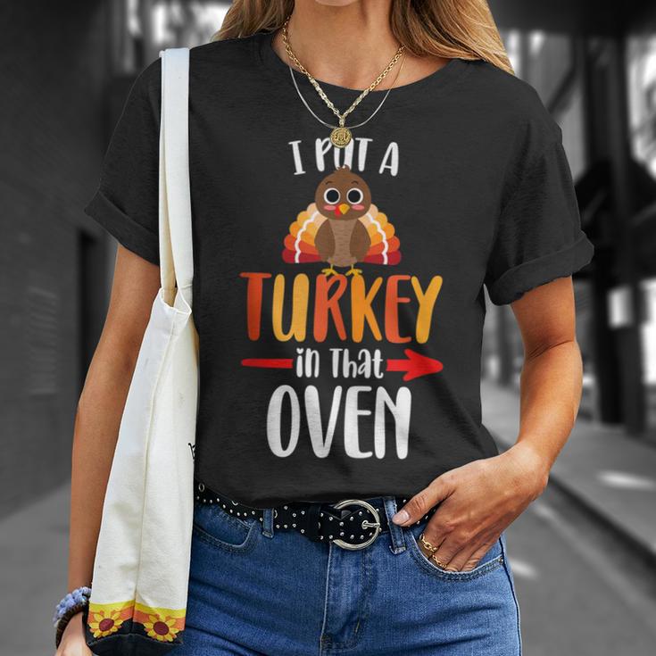 Lustige Türkei Papa Thanksgiving Schwangerschaft Ankündigung T-Shirt Geschenke für Sie