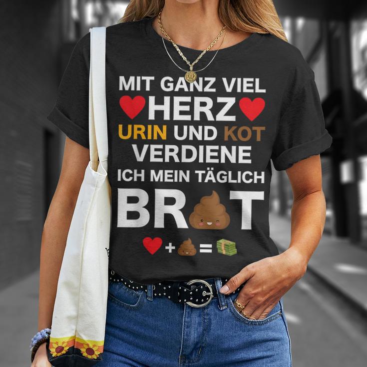 Lustiges Pflegekraft Altenpfleger Krankenschwester T-Shirt Geschenke für Sie