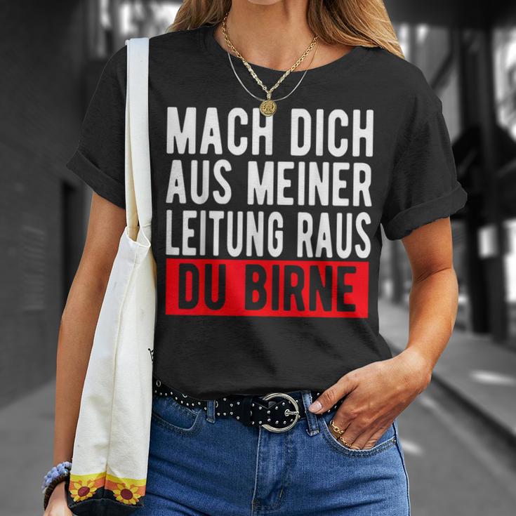 Mach Dich Aus Meiner Leitung Du Pörne Ritter Meme T-Shirt, Witziges Meme-Shirt Geschenke für Sie