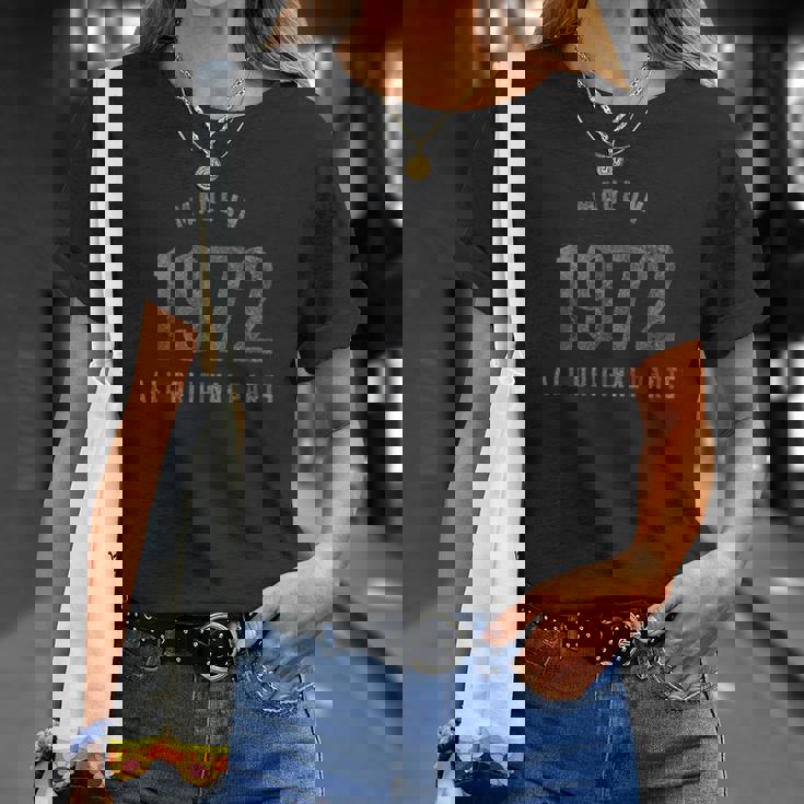 Made In 1972 All Original Parts T-Shirt Gifts for Her