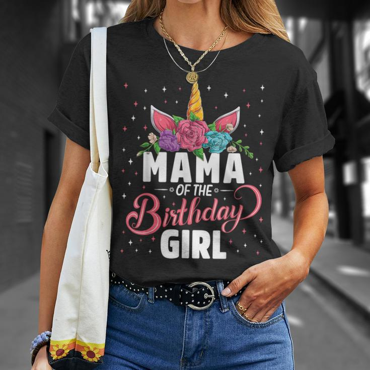 Mama Of The Birthday Girl Unicorn Girls Family Matching T-Shirt Gifts for Her