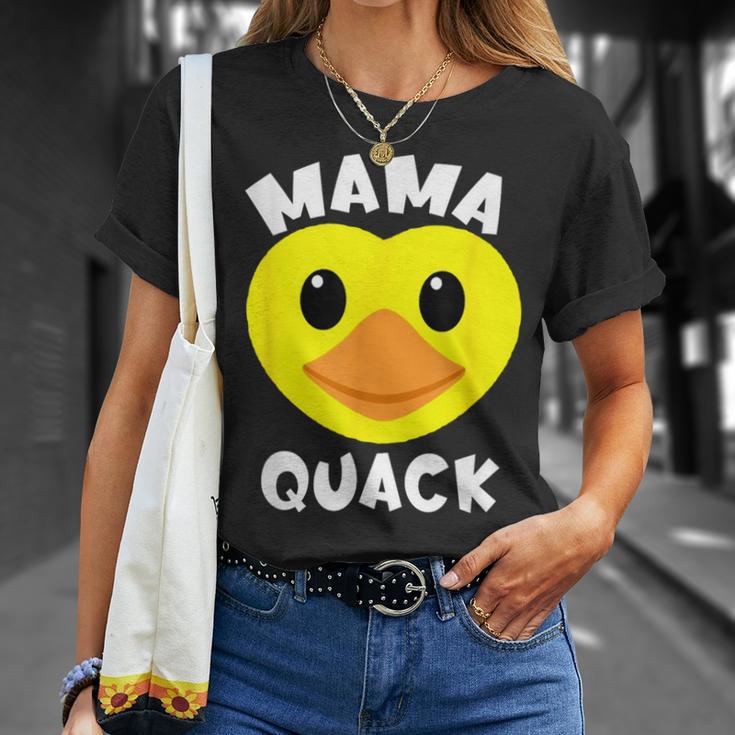 Mama Quack Yellow Duck Mama Duck T-Shirt Gifts for Her