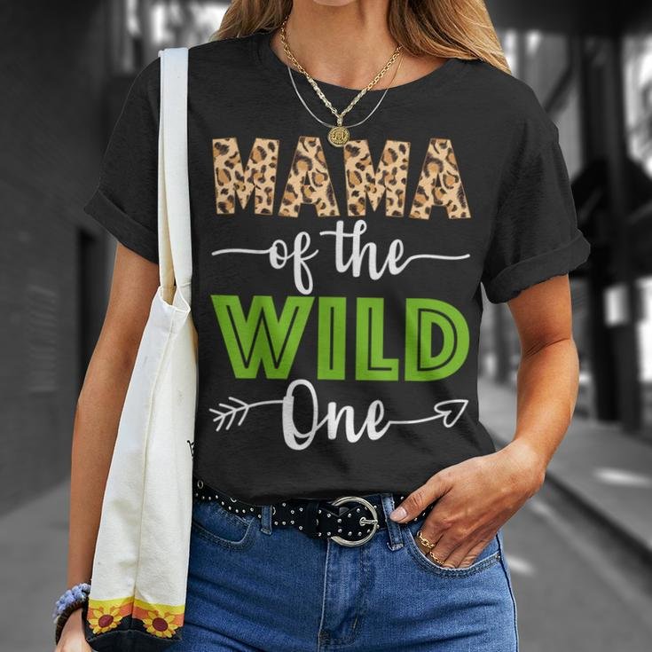Mama Of The Wild One Zoo Animal 1St Birthday Safari Theme T-Shirt Gifts for Her