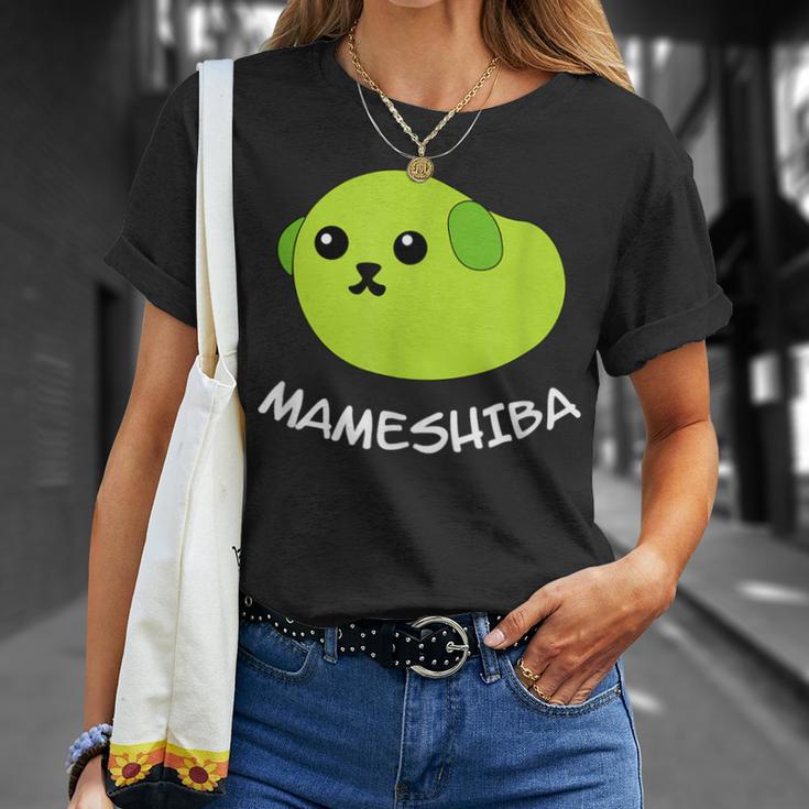 Mameshiba Edamame Bean Dog With Cute Grean Pea T-Shirt Gifts for Her