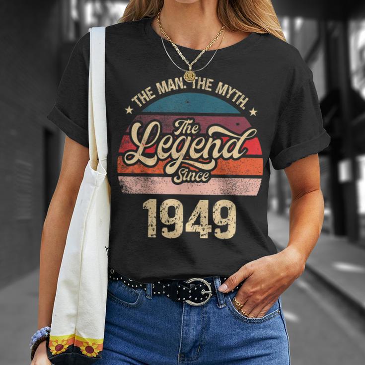 The Man The Myth The Legend Since 1949 Birthday Mens T-Shirt Gifts for Her