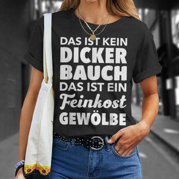 Männer Kein Dicker Bauch Feinkost Gewölbe Papaatertag T-Shirt Geschenke für Sie