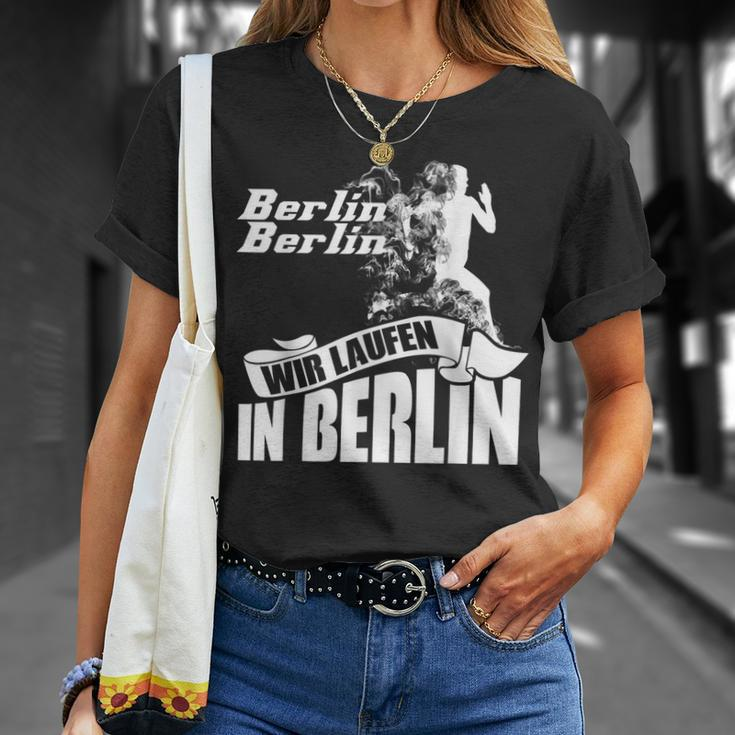 Marathon Berlin Motif Running Vent Clothing Athletes Runner T-Shirt Geschenke für Sie