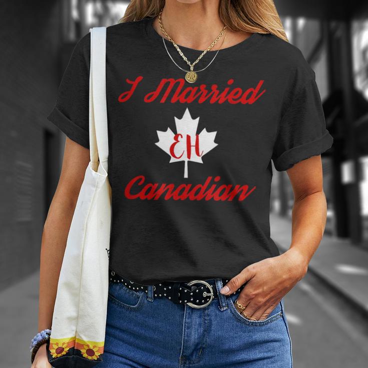 I Married Eh Canadian Marriage T-Shirt Gifts for Her